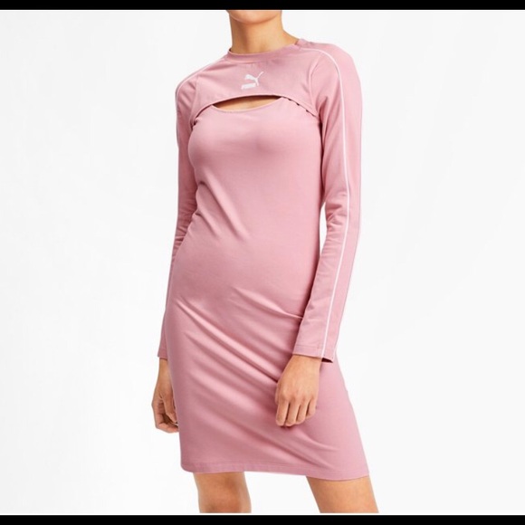 puma classic dress Puma Classics Summer Resort Halterneck Dress Women's Clothing : SM